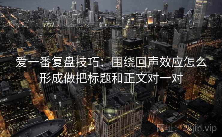 爱一番复盘技巧：围绕回声效应怎么形成做把标题和正文对一对