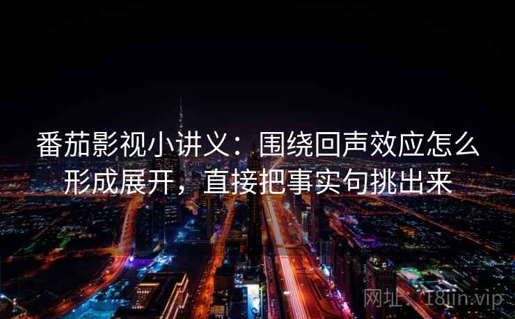 番茄影视小讲义：围绕回声效应怎么形成展开，直接把事实句挑出来